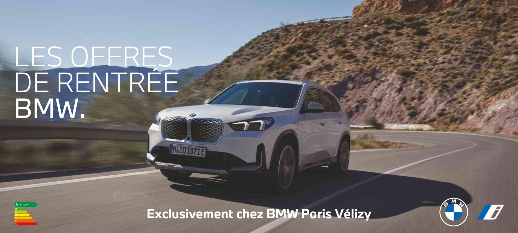 Les offres de rentrée BMW.